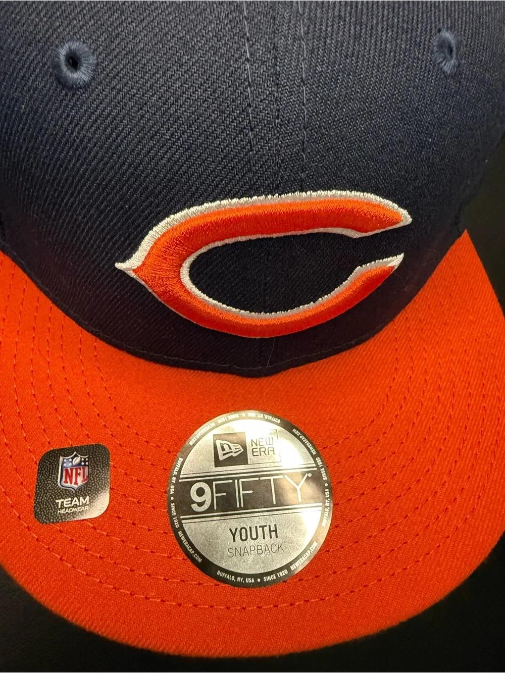 NFL Chicago Bears Youth Navy and Orange Snapback Hat